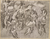 KG 00158
<br/>
Laatste Oordeel: uitverkorenen
<br/>
<em>Casa, Nicolò della (werkz. 1543 - 1547)</em>